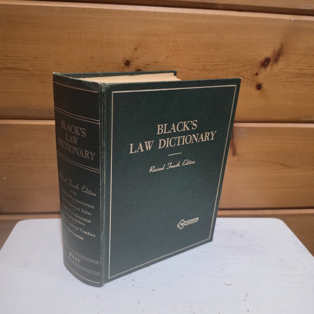 Black's Law Dictionary Revised Fourth 4th Edition 1968 Henry Campbell Vintage